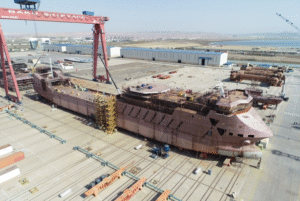 ბაქოს გემთსაშენ ქარხანაში Ro-Pax ტიპის მესამე ბორნის მშენებლობა დასასრულს უახლოვდება